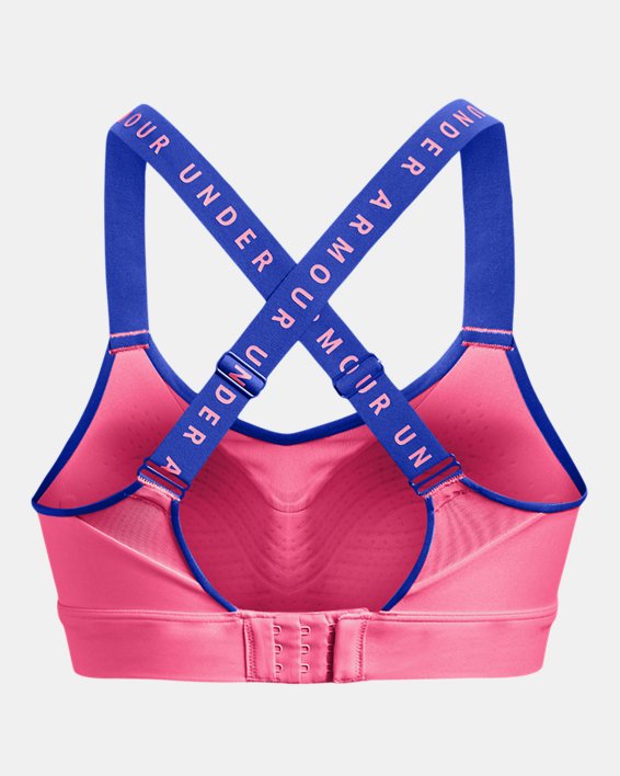 Damen UA Infinity High Sport-BH, Pink, pdpMainDesktop image number 9